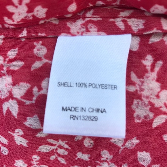 COPY - NWT NEW Solare Sheer Floral Tie Skirt - Picture 5 of 5